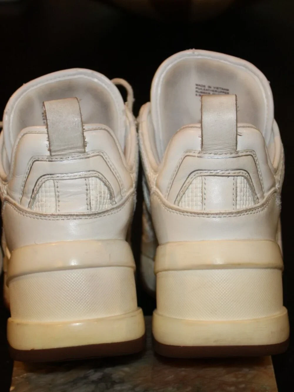 Michael Kors Olympia Platform Trainer Sz 9.5M Women Shoes Sneakers White / Gold